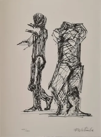 Lithograph Wotruba - Erker-Treffen 2 