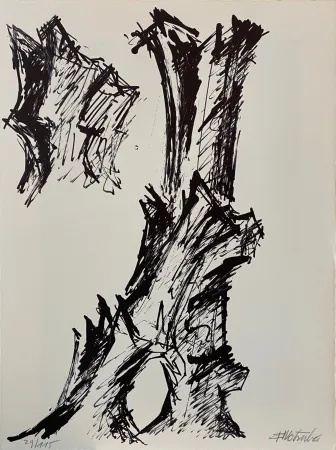 Lithograph Wotruba - Il pleuvait 