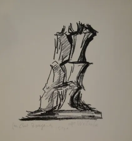 Lithograph Wotruba - Komposition