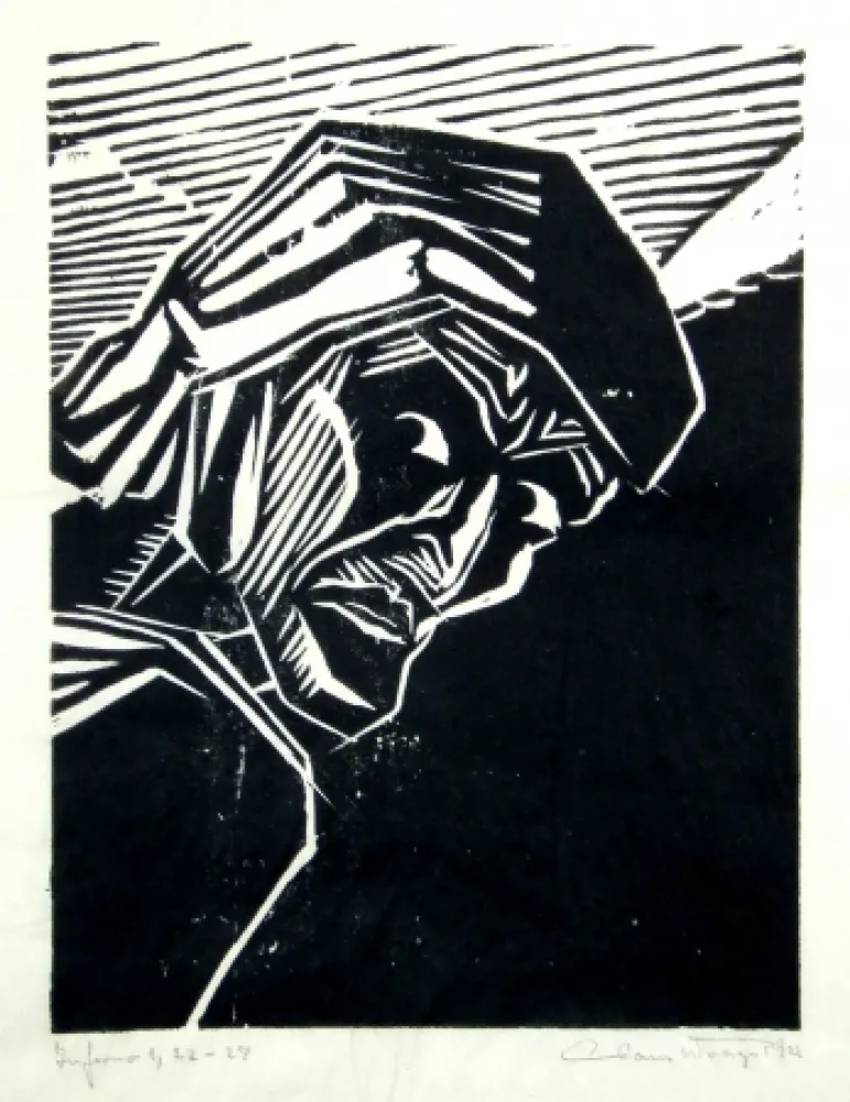 Woodcut Wrage - Inferno