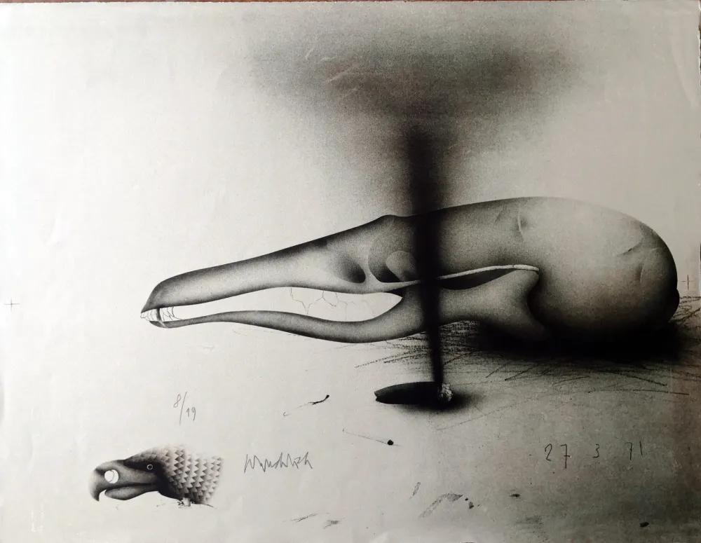 Lithograph Wunderlich - Composizione