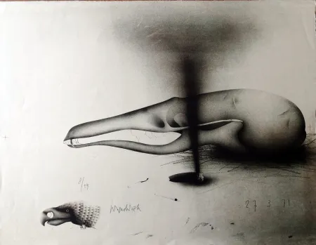 Lithograph Wunderlich - Composizione