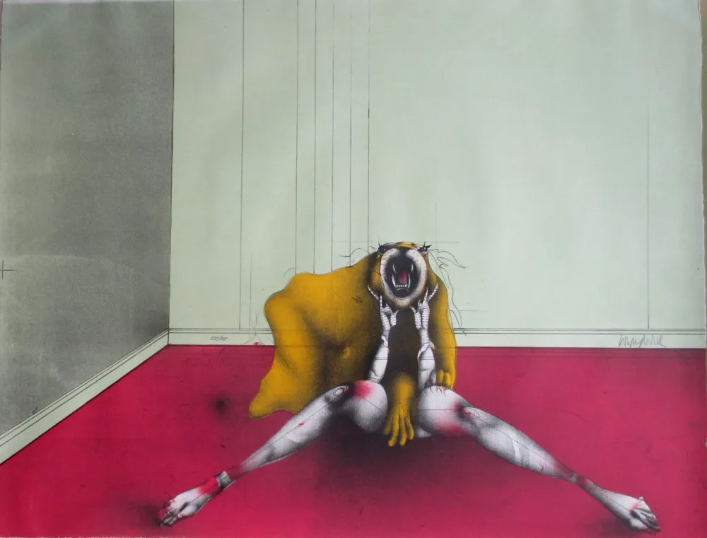 Lithograph Wunderlich - La Belle et la Bete