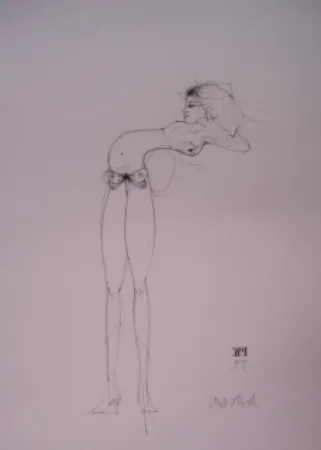 Lithograph Wunderlich - Lolita