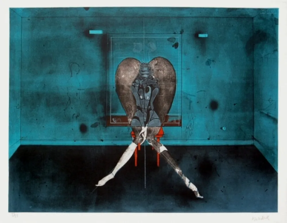 Lithograph Wunderlich - No Angel