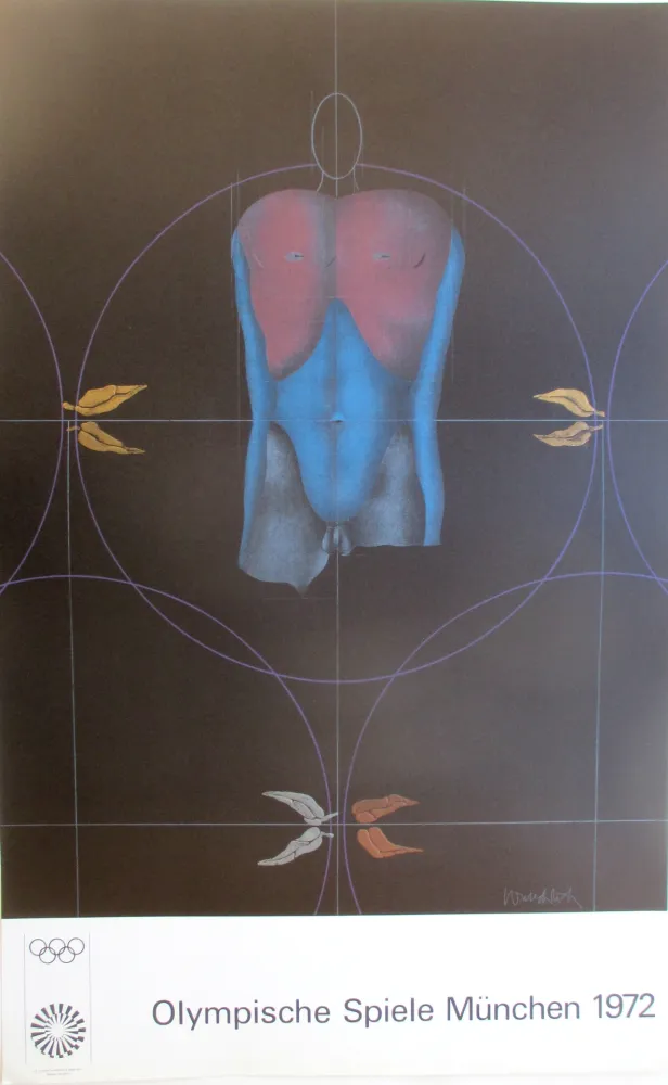 Lithograph Wunderlich - OL 1972, Original colourlithograph