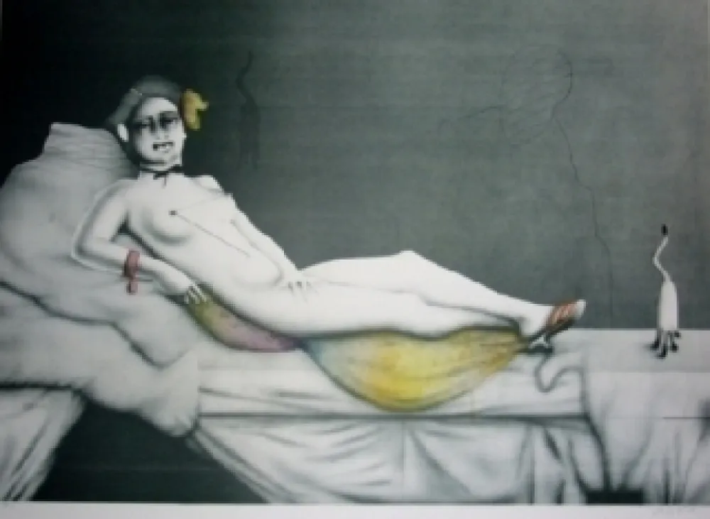 Lithograph Wunderlich - Olympia I