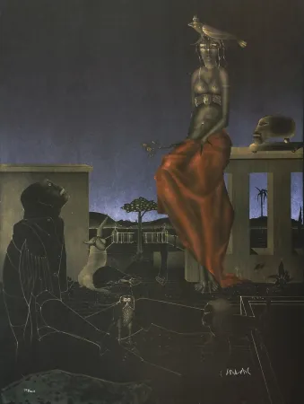 Lithograph Wunderlich - PARADIESGARTEN