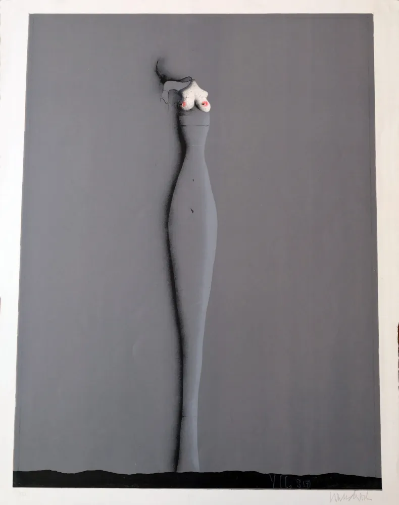 Lithograph Wunderlich - Salomon's 1