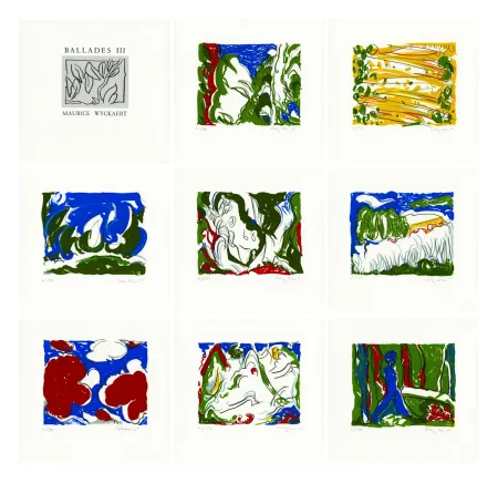 Lithograph Wyckaert - Balades III (complete portfolio)