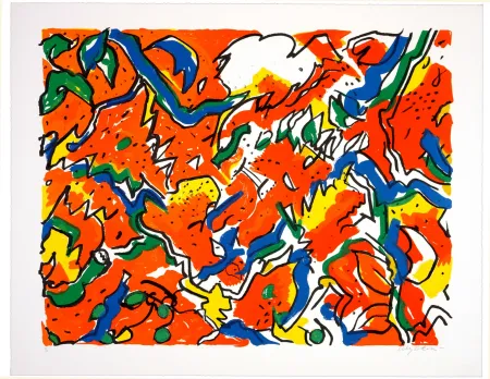 Lithograph Wyckaert - Colchiques euphoriques