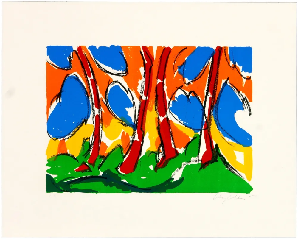 Lithograph Wyckaert - Encre cinq et sept