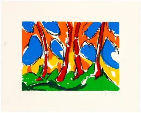 Lithograph Wyckaert - Encre cinq et sept