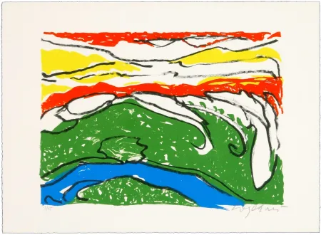 Lithograph Wyckaert - Petit ruisseau