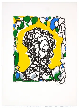 Lithograph Wyckaert - Portrait d'Alexandre Pope