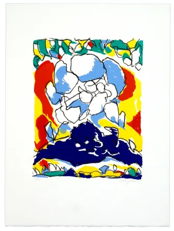 Lithograph Wyckaert - Portrait de la femme d'A.pope