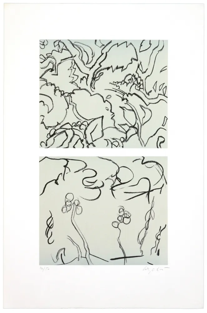 Lithograph Wyckaert - Pour 