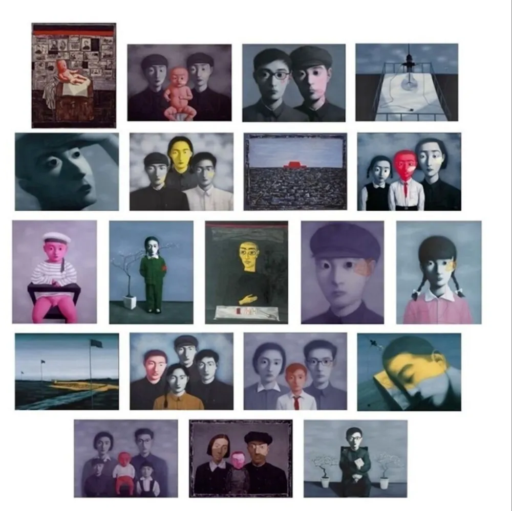 Lithograph Xiaogang - The Storyteller's Enchantments (Portfolio of 20)