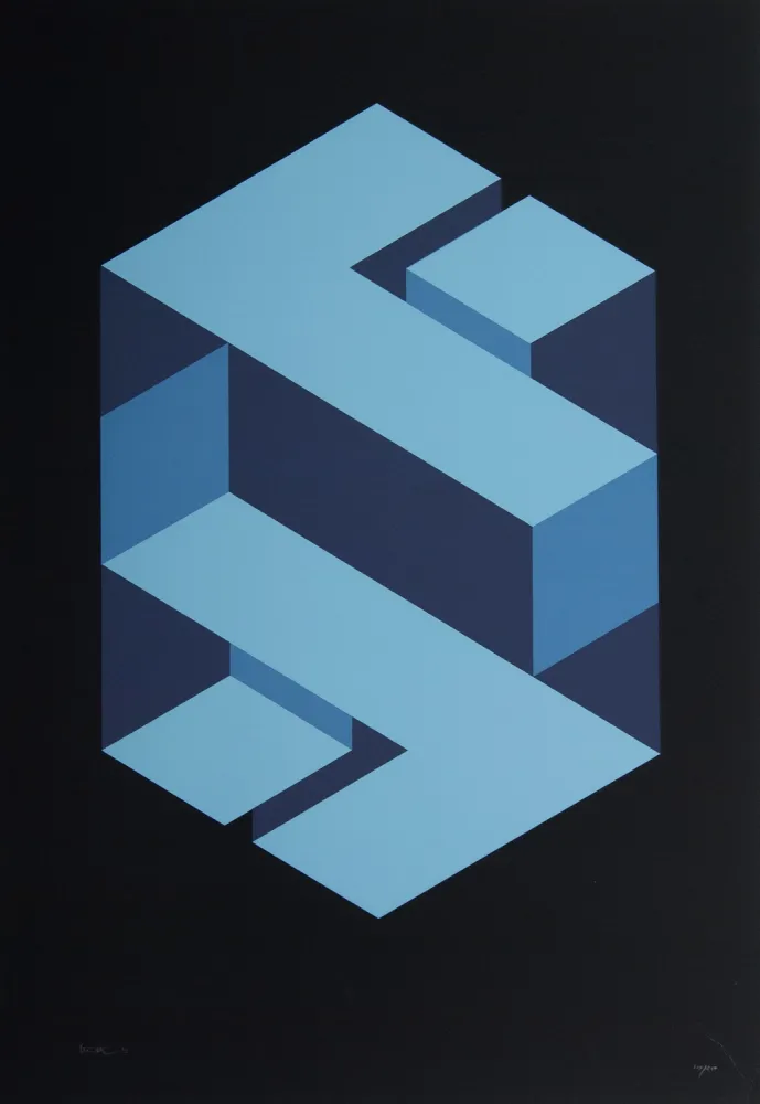 Screenprint Yturralde - Figura imposible