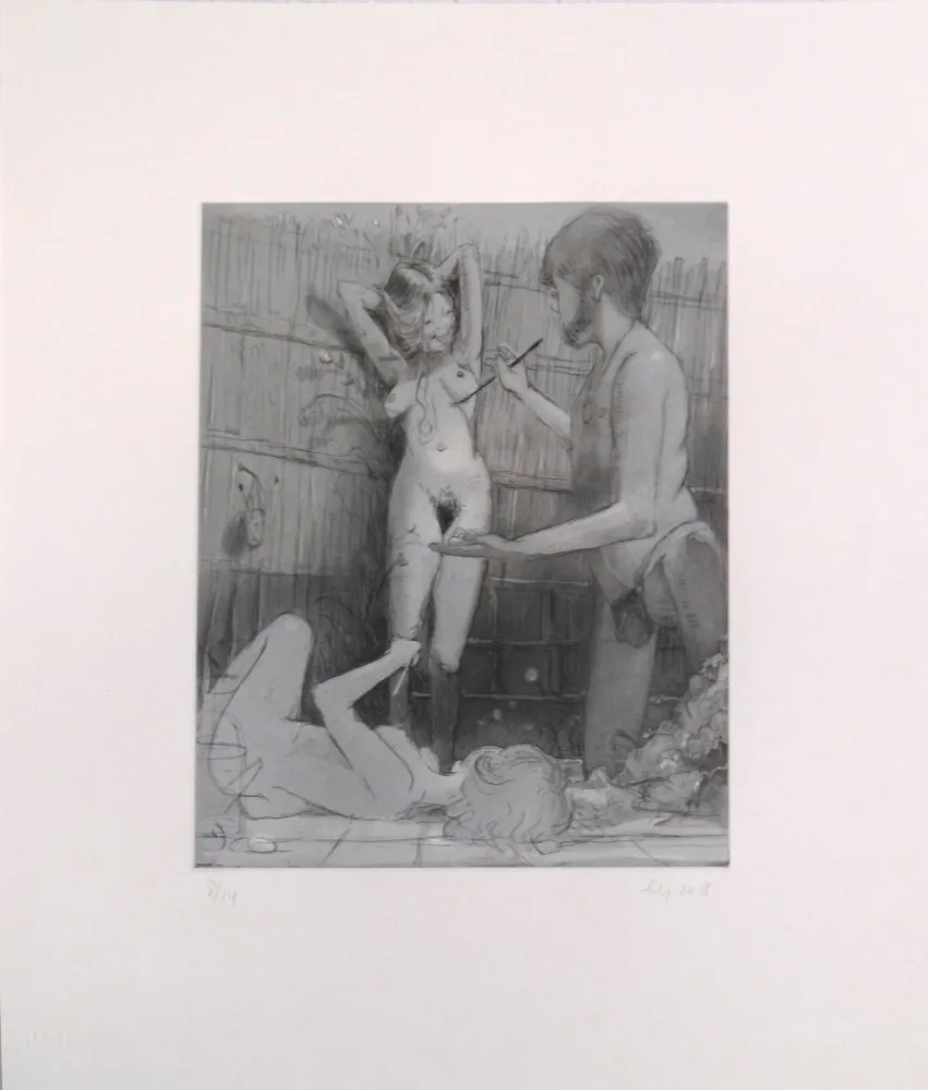 Etching Yuskavage - Art Students