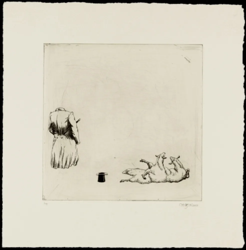 Engraving Zaare-Nahandi - Sans titre