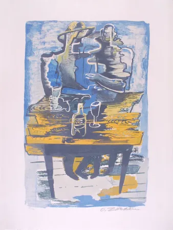 Lithograph Zadkine - Souvenirs