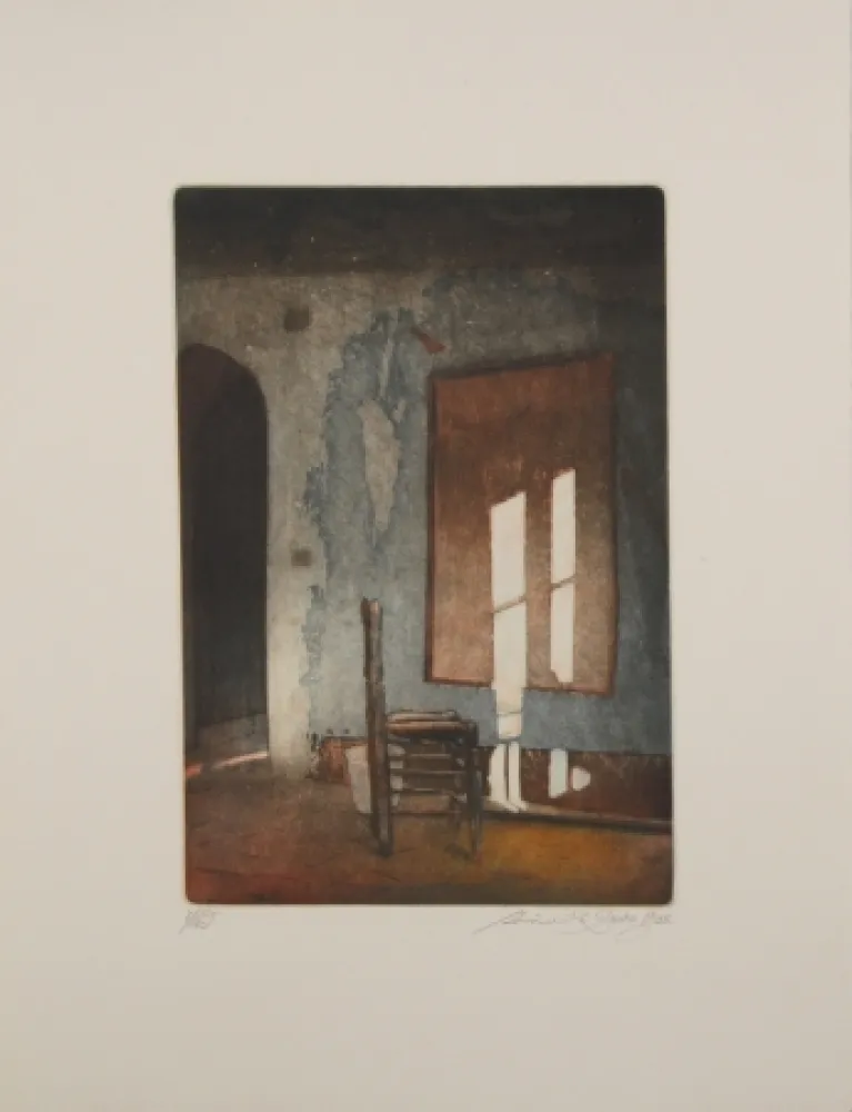 Etching And Aquatint Zado - Ungemaltes Bild