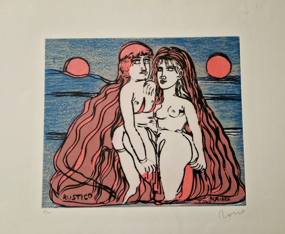 Engraving Zancanaro - Alibek e Rustico