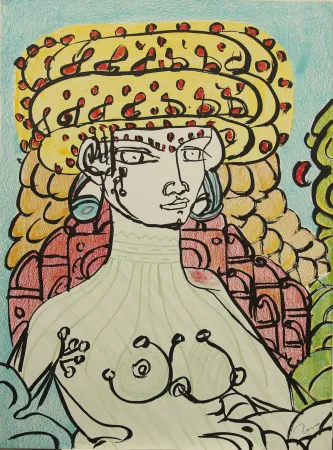 Lithograph Zancanaro - SENZA TITOLO