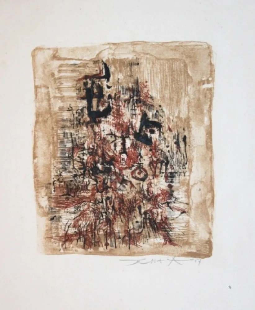 Lithograph Zao - Agerup 112