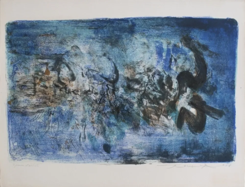 Lithograph Zao - Agerup 115