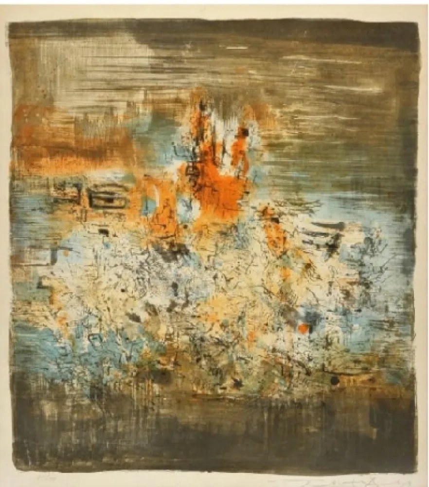 Lithograph Zao - Agerup 121