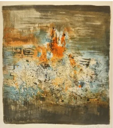 Lithograph Zao - Agerup 121