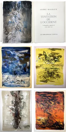 Illustrated Book Zao - André Malraux : LA TENTATION DE L'OCCIDENT. Exemplaire avec 20 LITHOGRAPHIES SIGNÉES PAR ZAO WOU-KI [1962]