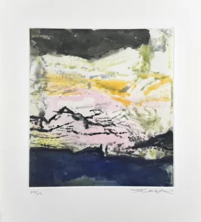 Etching And Aquatint Zao - Annonciation - Moment 