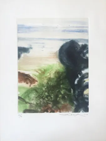 Etching And Aquatint Zao - Beauregard