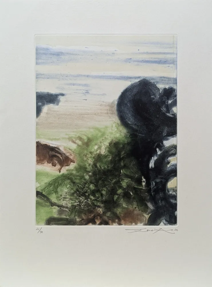 Etching And Aquatint Zao - Beauregard