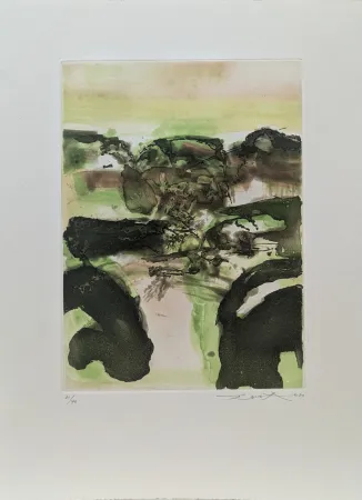 Etching And Aquatint Zao - Beauregard (Frontispice) 