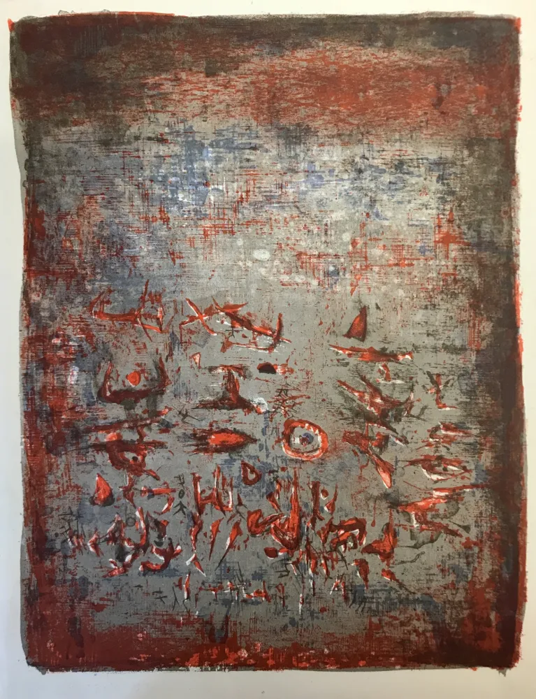 Lithograph Zao - Composition