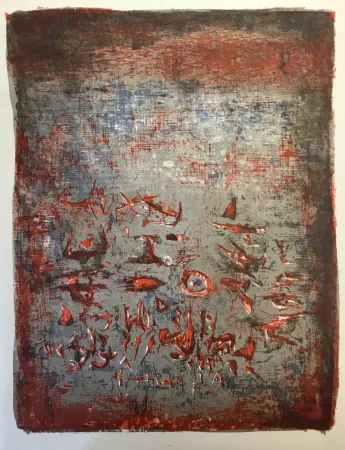 Lithograph Zao - Composition
