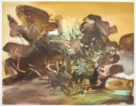 Etching And Aquatint Zao - Composition 262