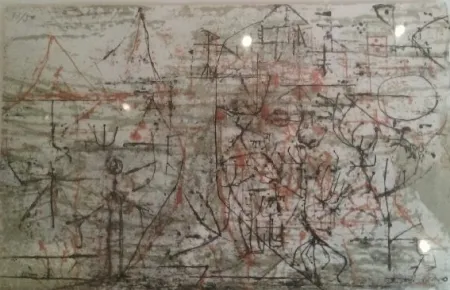 Lithograph Zao - Composition