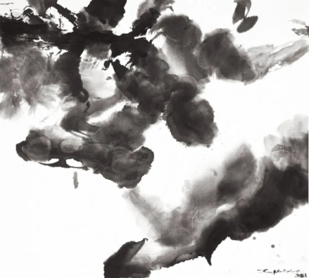 Etching And Aquatint Zao - Composition sans titre 2