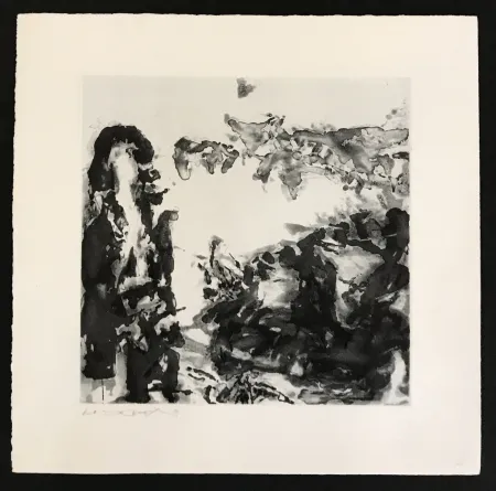 Etching And Aquatint Zao - Éloge des choses extrêmement légères (363)