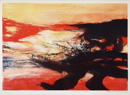 Etching And Aquatint Zao - Etching with Aquatinte 