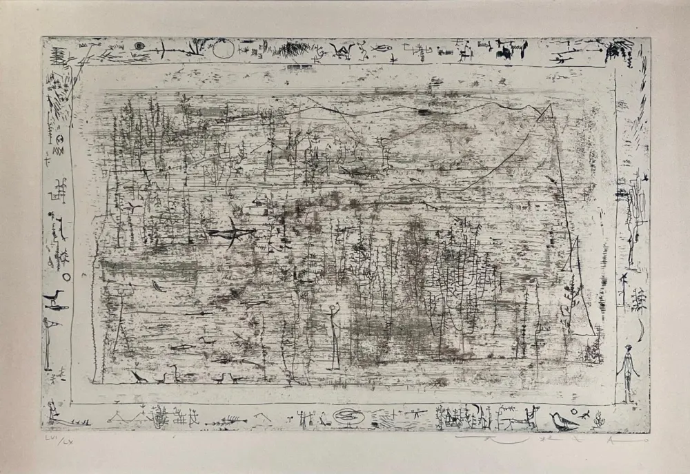 Engraving Zao - Flore et faune 