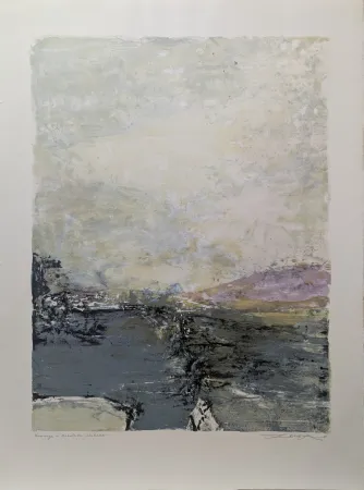 Lithograph Zao - Hommage à Nobutaka Shikanai 