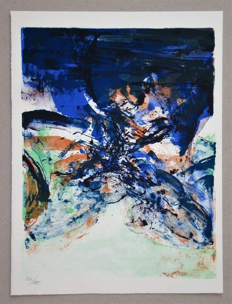 Lithograph Zao - Hommage à San Lazzaro