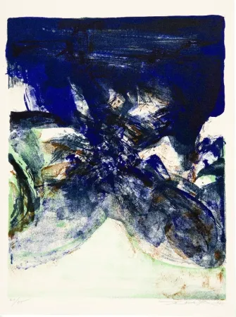 Lithograph Zao - Hommage à San Lazzaro