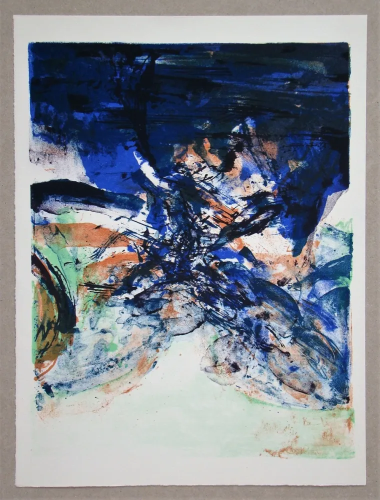 Lithograph Zao - Hommage à San Lazzaro